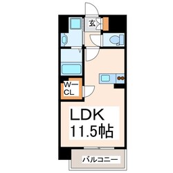 LIBTH熊本駅前の物件間取画像